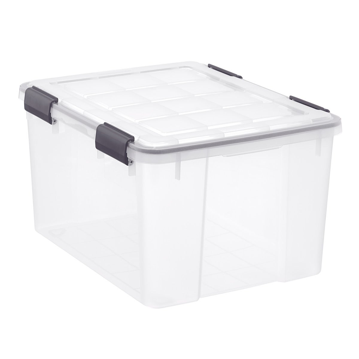 The Container Store 36 qt. Weathertight Tote Clear, 11-3/4 x 17-1/2 x 14-5/8 H