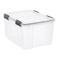 The Container Store 11 gal. Weathertight Garage Tote Clear