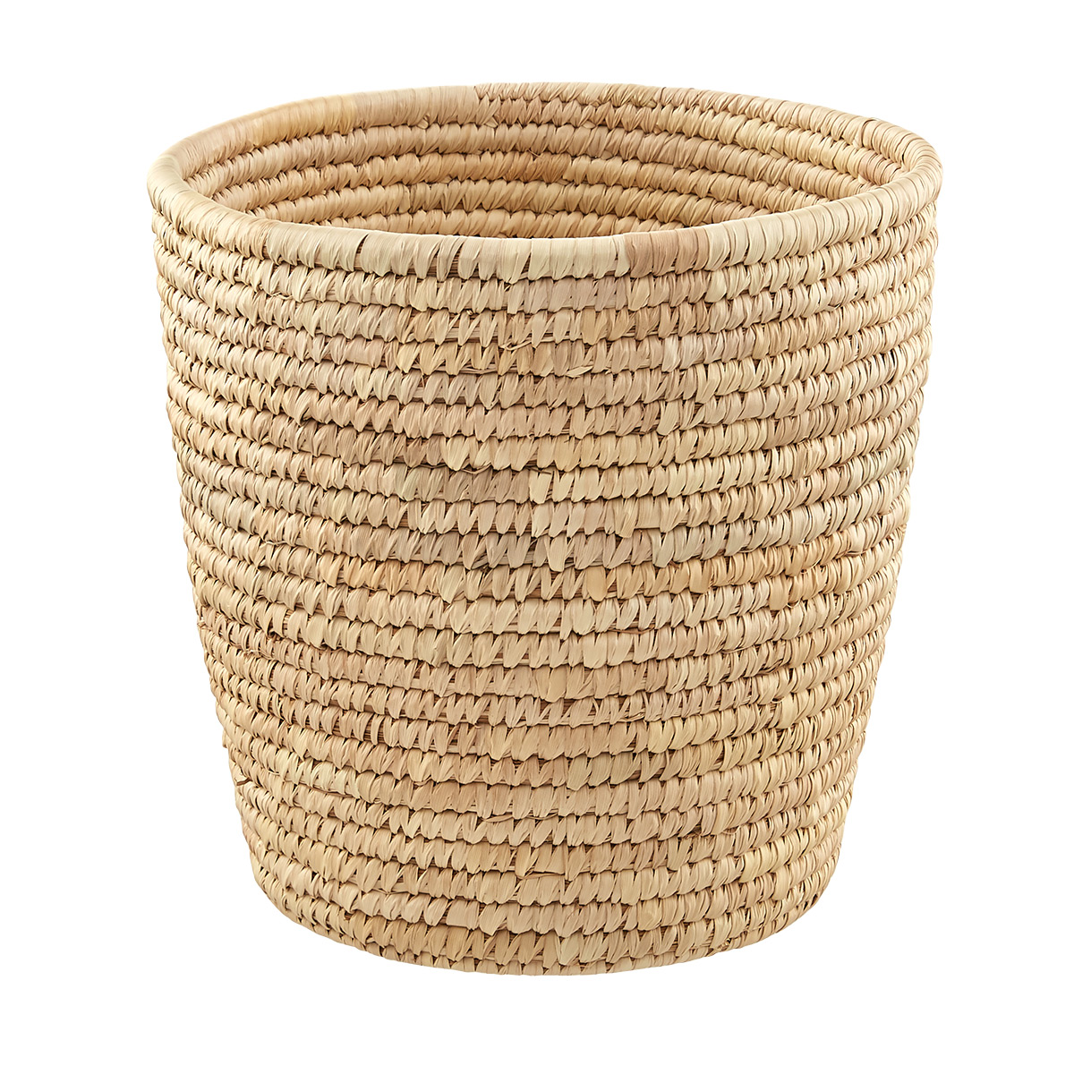 Palm Leaf Round Wastebasket | The Container Store