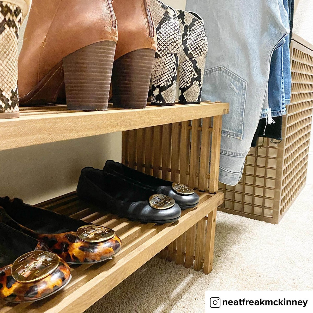 ANA: Reclaimed Wooden Shoe Rack - RizAndMicaMake