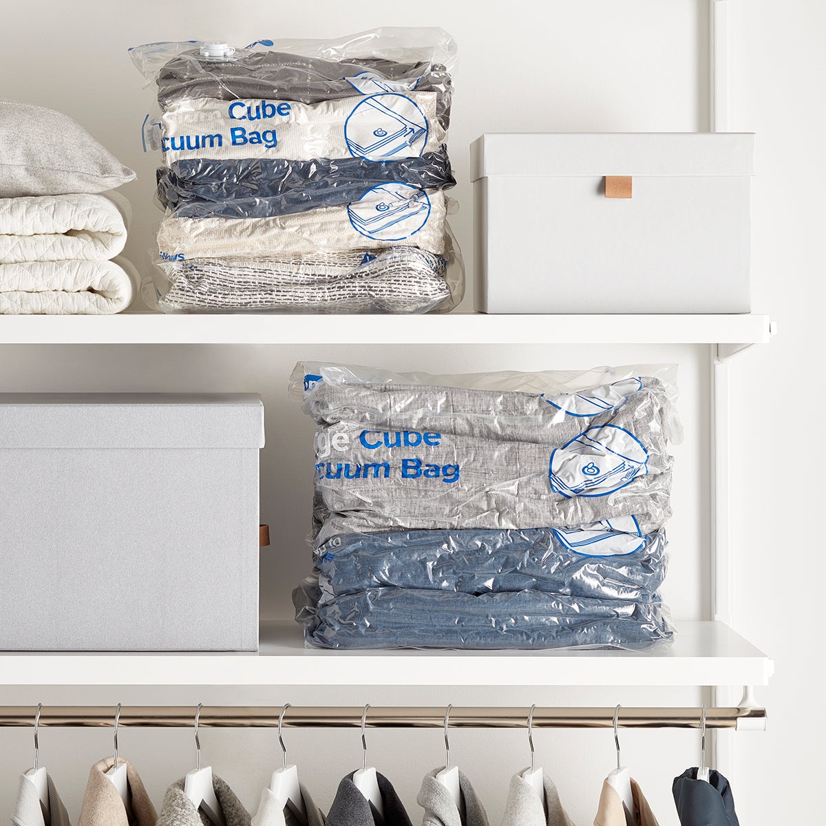 Vacuum Space Bags Closet Starter Kit The Container Store