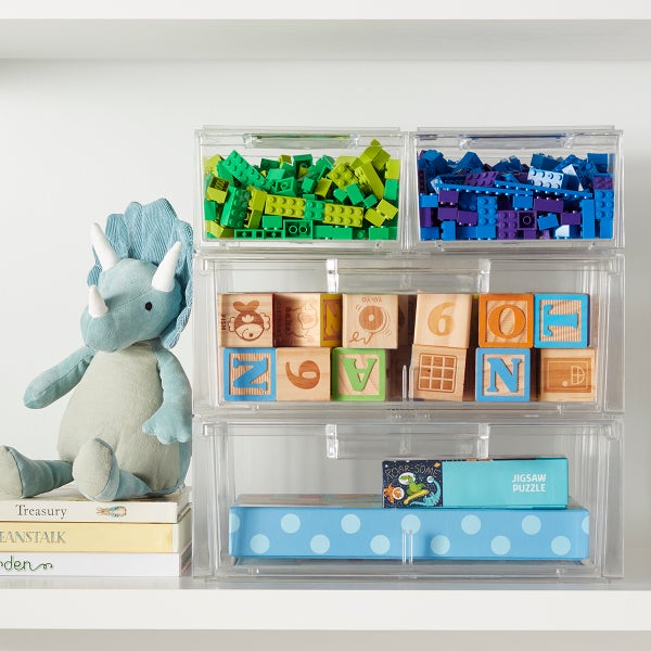 clear stackable small shoe drawer