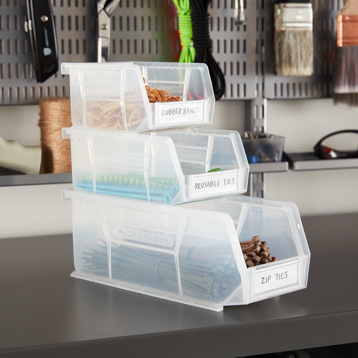 Utility Extra Large Stackable Plastic Bins