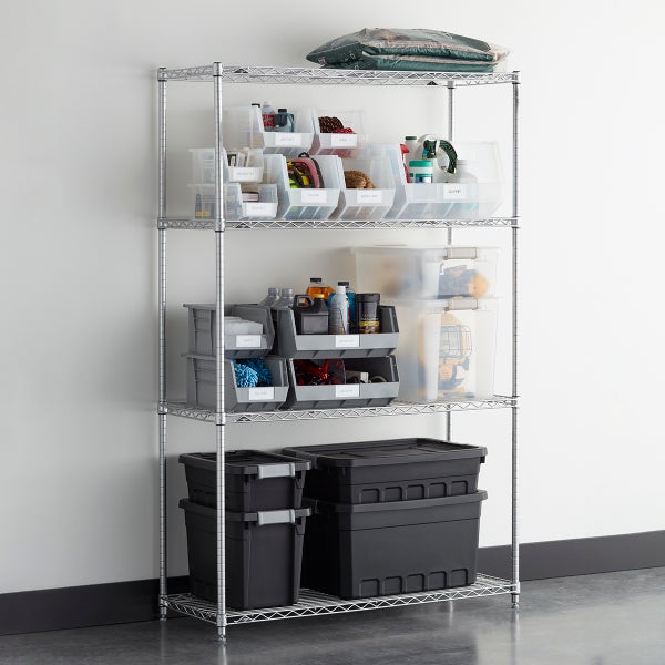 Utility Medium Stackable Plastic Bins