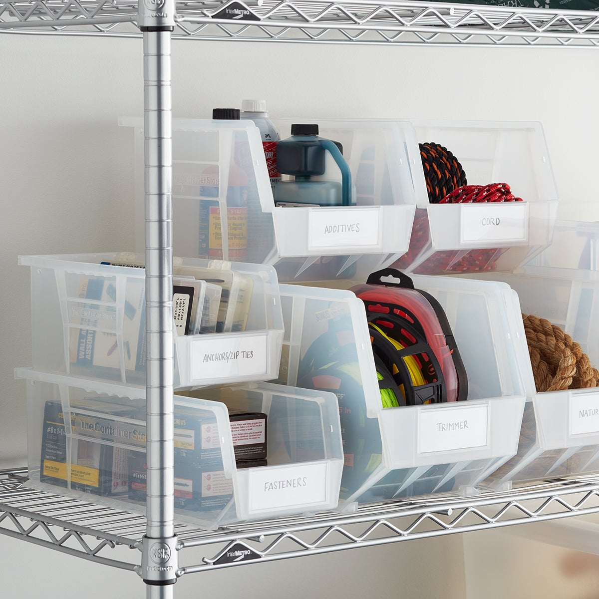 Shelf Bins, Non-Stackable Shelf Bins