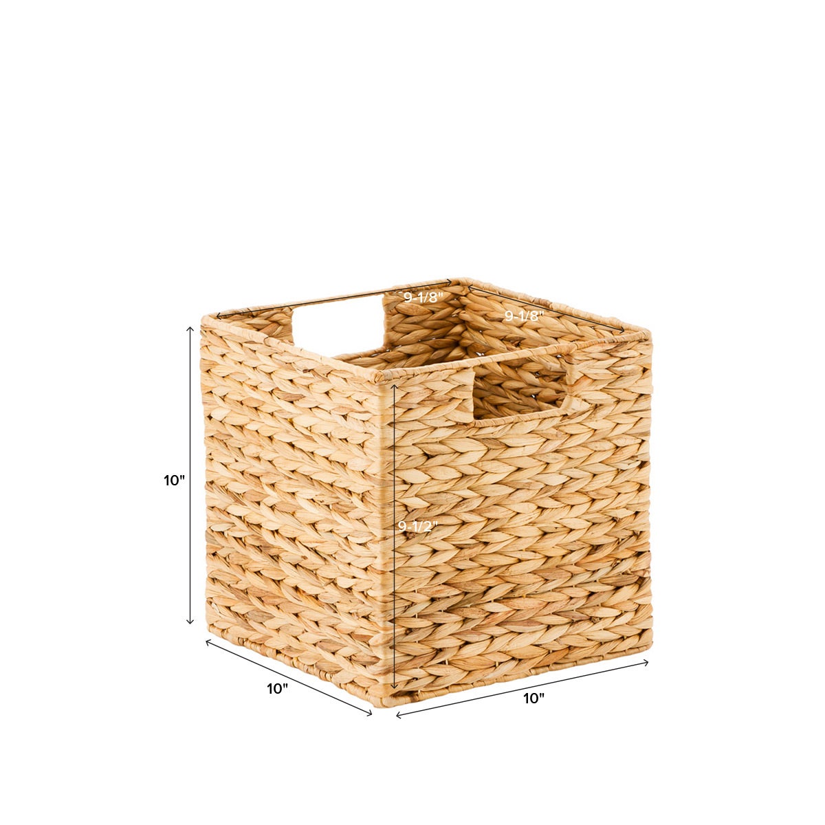 Water Hyacinth Storage Cubes with Handles The Container Store