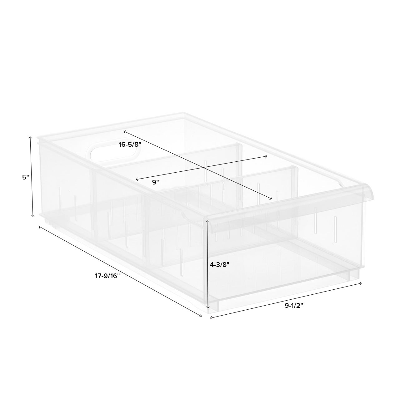 Project Source Box Stacking Clear Stackable Plastic Storage Bins | The Container Store