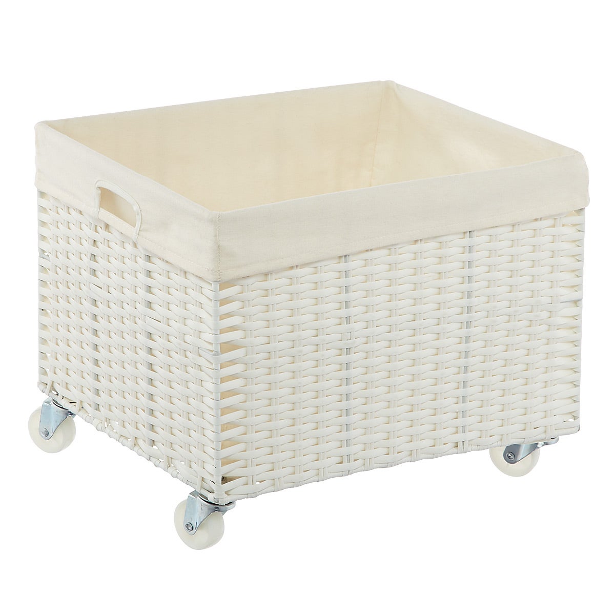 Grey Montauk Rolling Laundry Carts