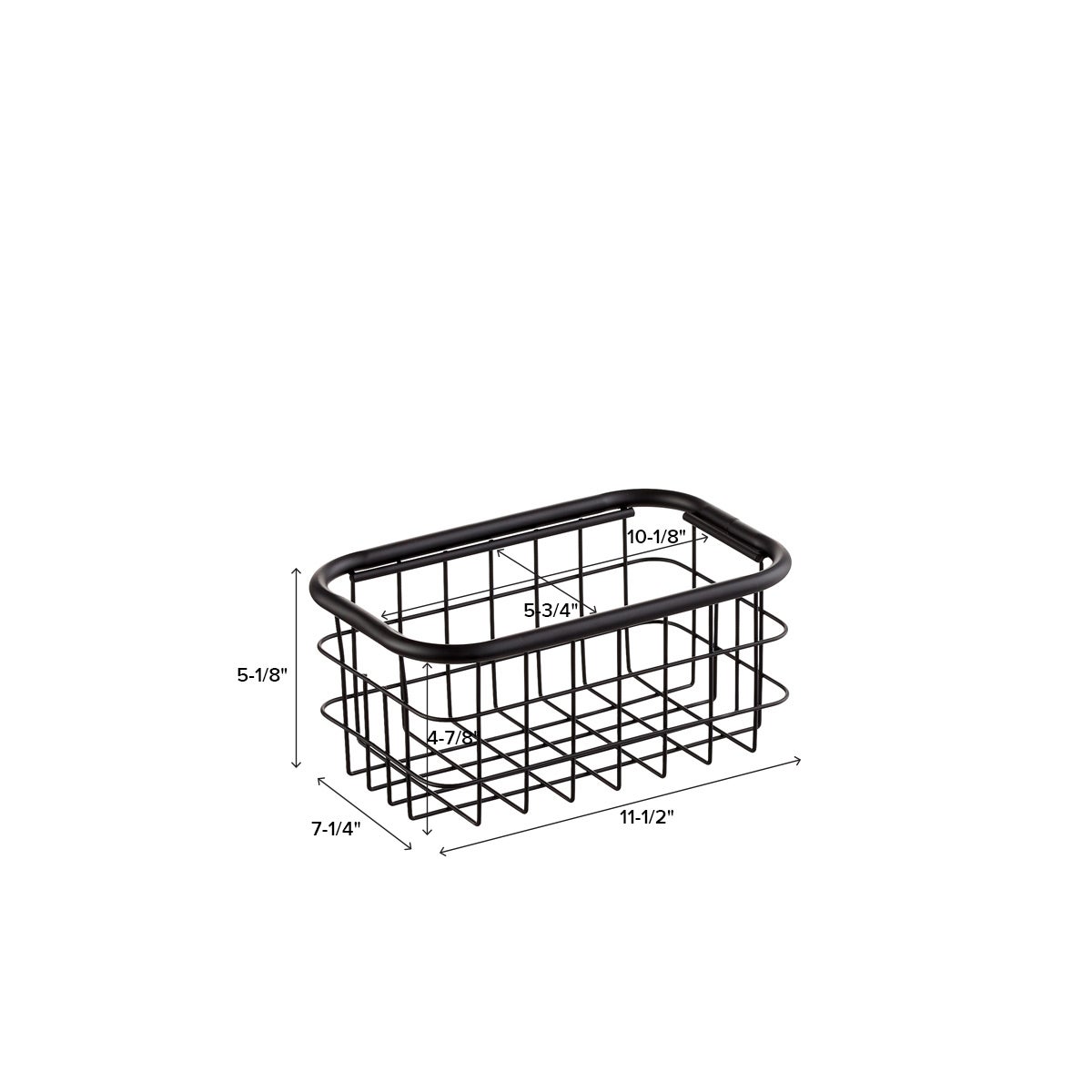 Oceanstar Stackable Metal Wire Storage Basket Set for Pantry, Countertop,  Kitchen or Bathroom - Black (Set of 2) BSM1804 - The Home Depot