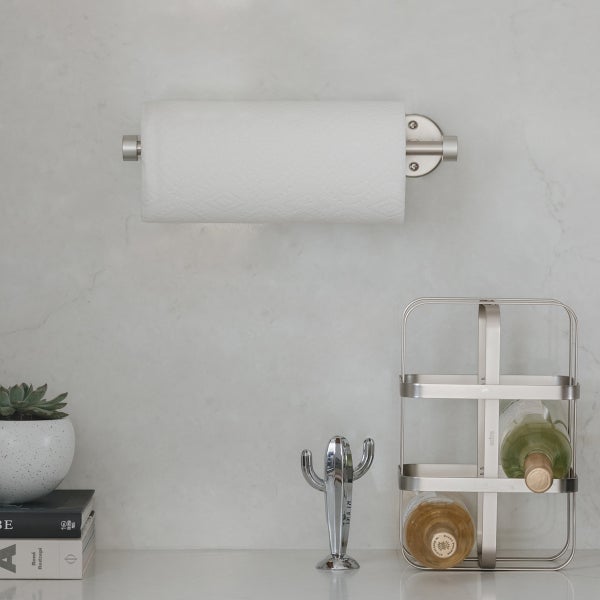 Roll Paper Towel Storage Rack Hanging Non-perforated Wall-mounted Kitchen  Bathroom