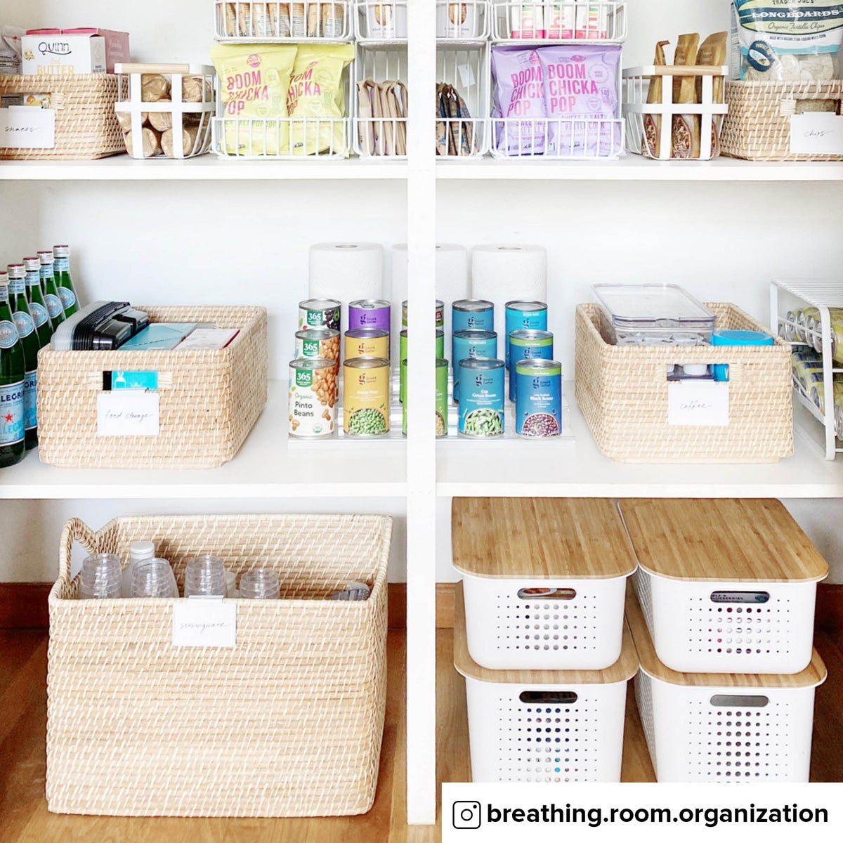 Yamazaki Tosca Baskets with Wooden Handles The Container Store