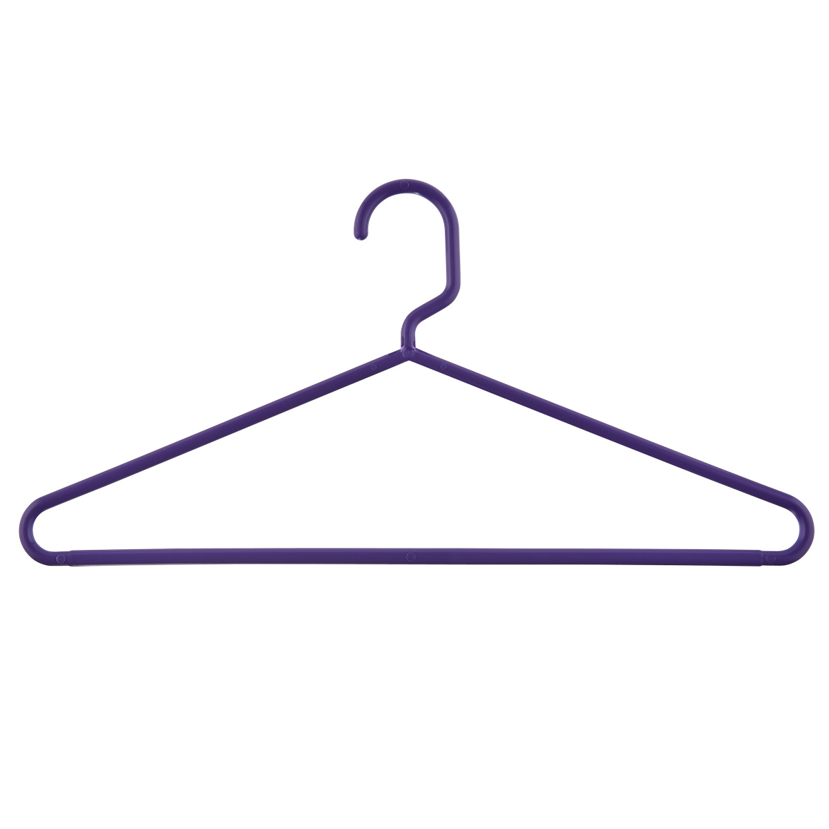 Heavy-Duty Tubular Hangers Purple Pkg/12, 16-1/2 x 3/8 x 8-1/4 H | The Container Store