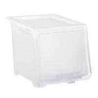 Astage Stack Bin with Retractable Door | The Container Store