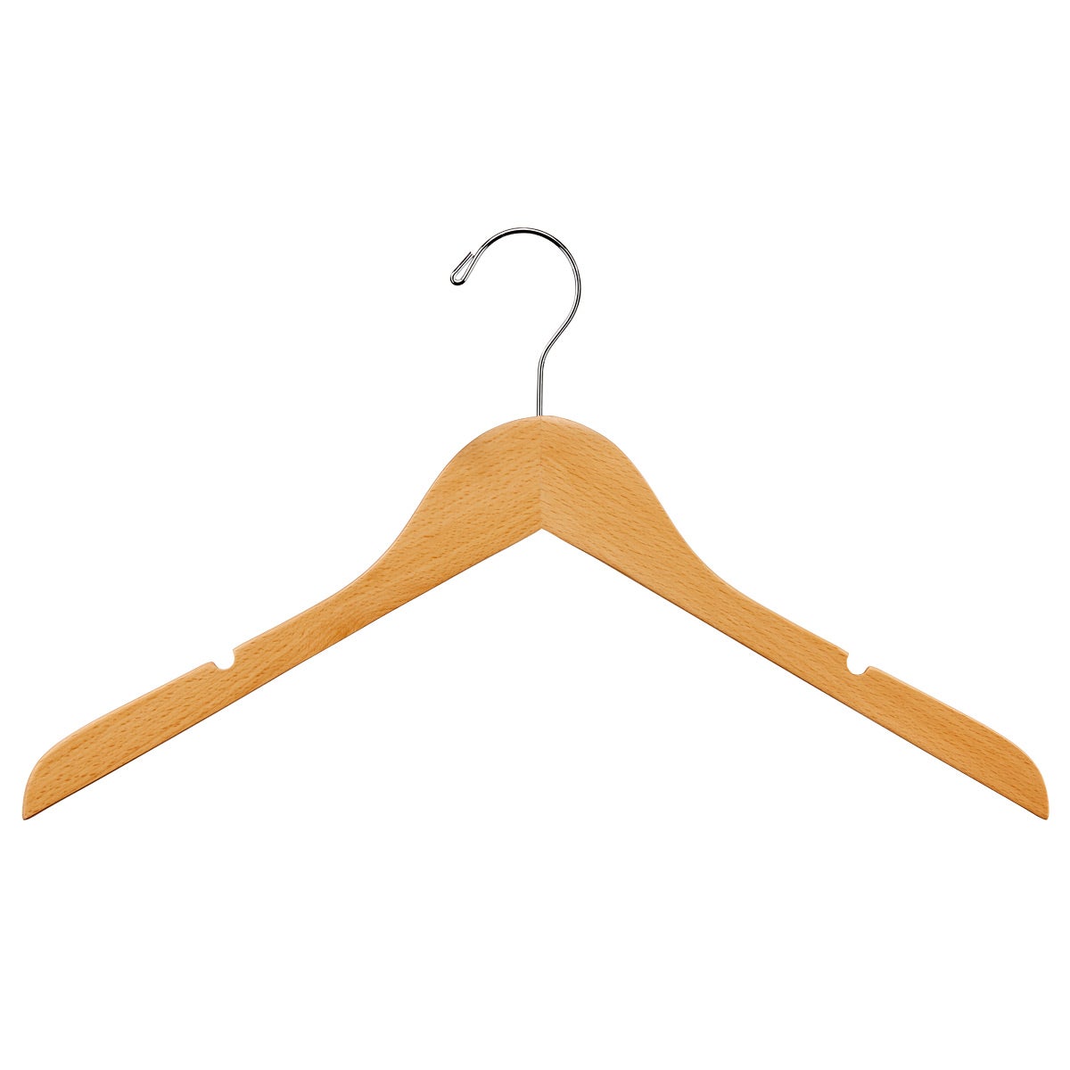 Natural Wooden Baby Hanger w/Clips 10