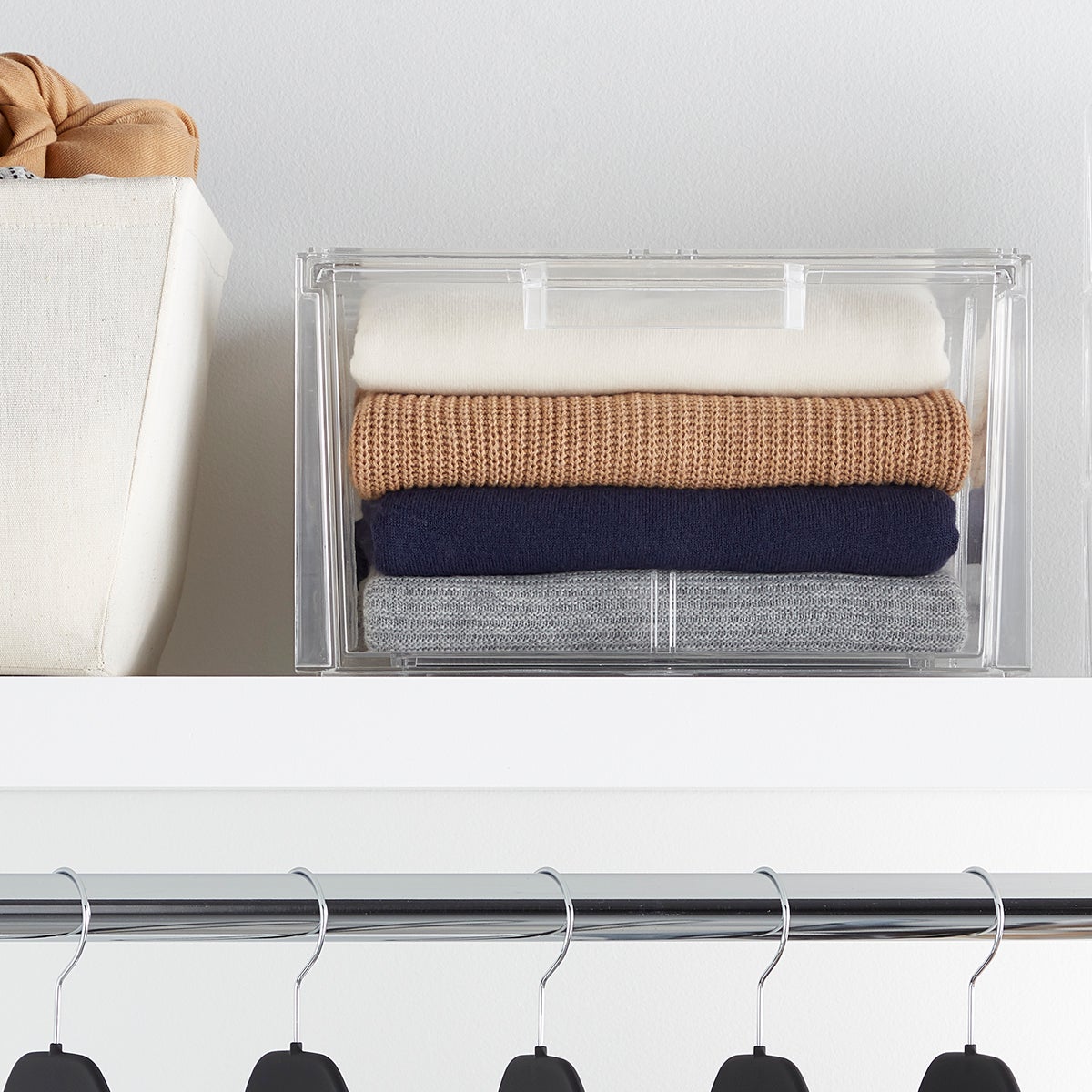 Clear Stackable Sweater Drawer