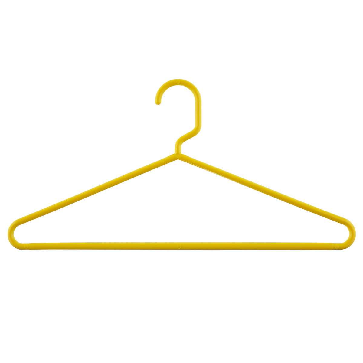 Heavy-Duty Tubular Hangers Bright Yellow Pkg/72, 16-1/2 x 3/8 x 8-1/4 H | The Container Store