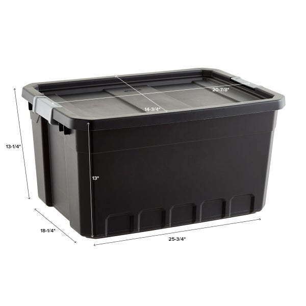 Sterilite Plastic Storage Bin/ File Box, 18 1/2 L x 14 W x 11 H