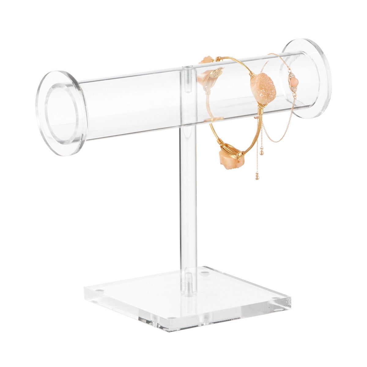 Acrylic Bracelet Holder Elegantly Displays Jewelry