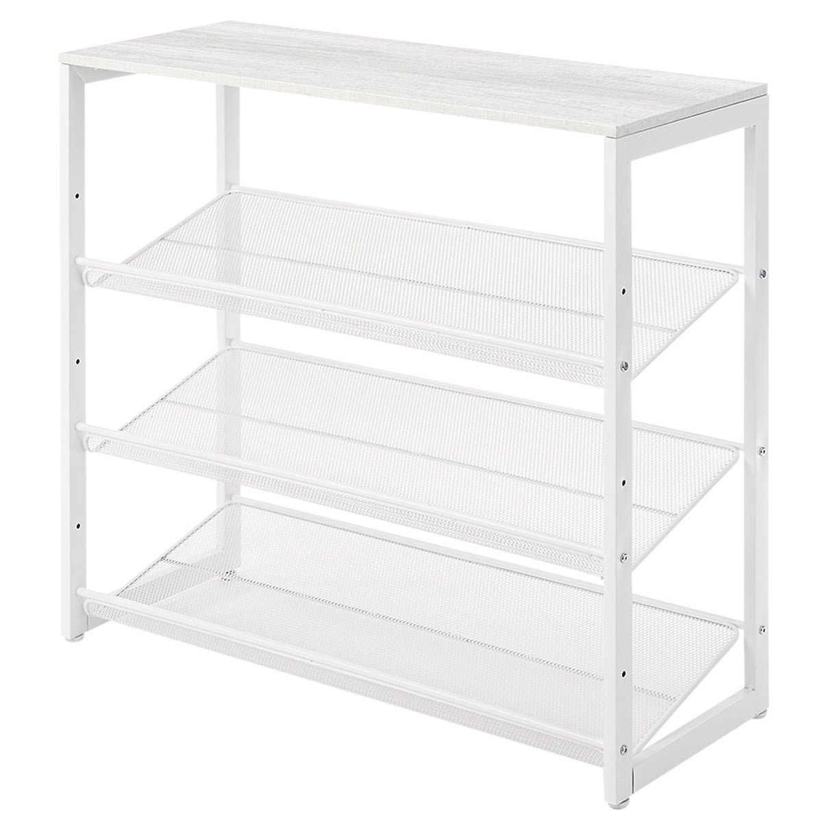 The Container Store 12-Tier Overdoor Shoe Rack White, 22-5/8 x 9-1/4 x 77 H