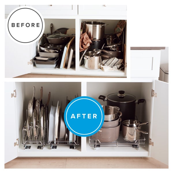 Chrome Roll-Out Bakeware Organizer