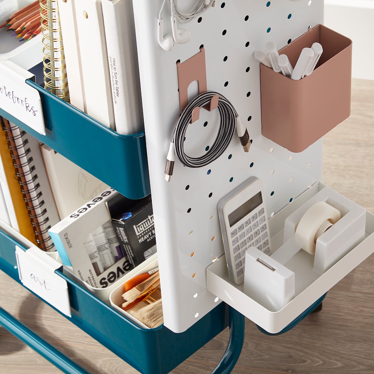 3-Tier Cart Pegboard Attachments