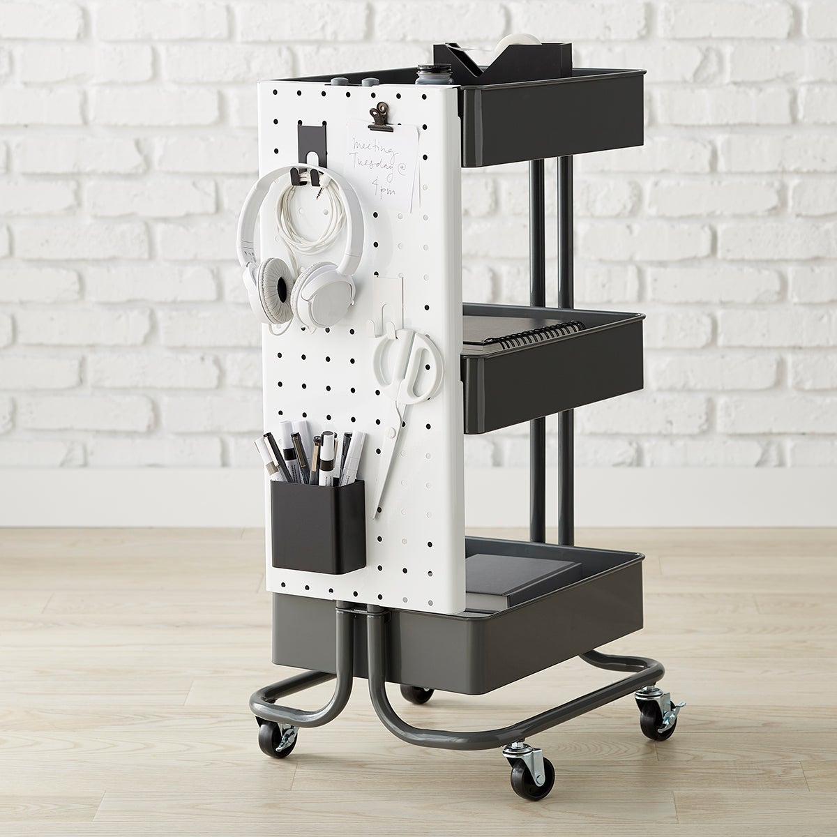 3-Tier Cart Pegboard Attachments