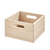 THE HOME EDIT Wooden All-Purpose Bin Sand