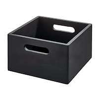 THE HOME EDIT Wooden All-Purpose Bin Onyx