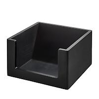 THE HOME EDIT Wooden Open Front Bin Onyx