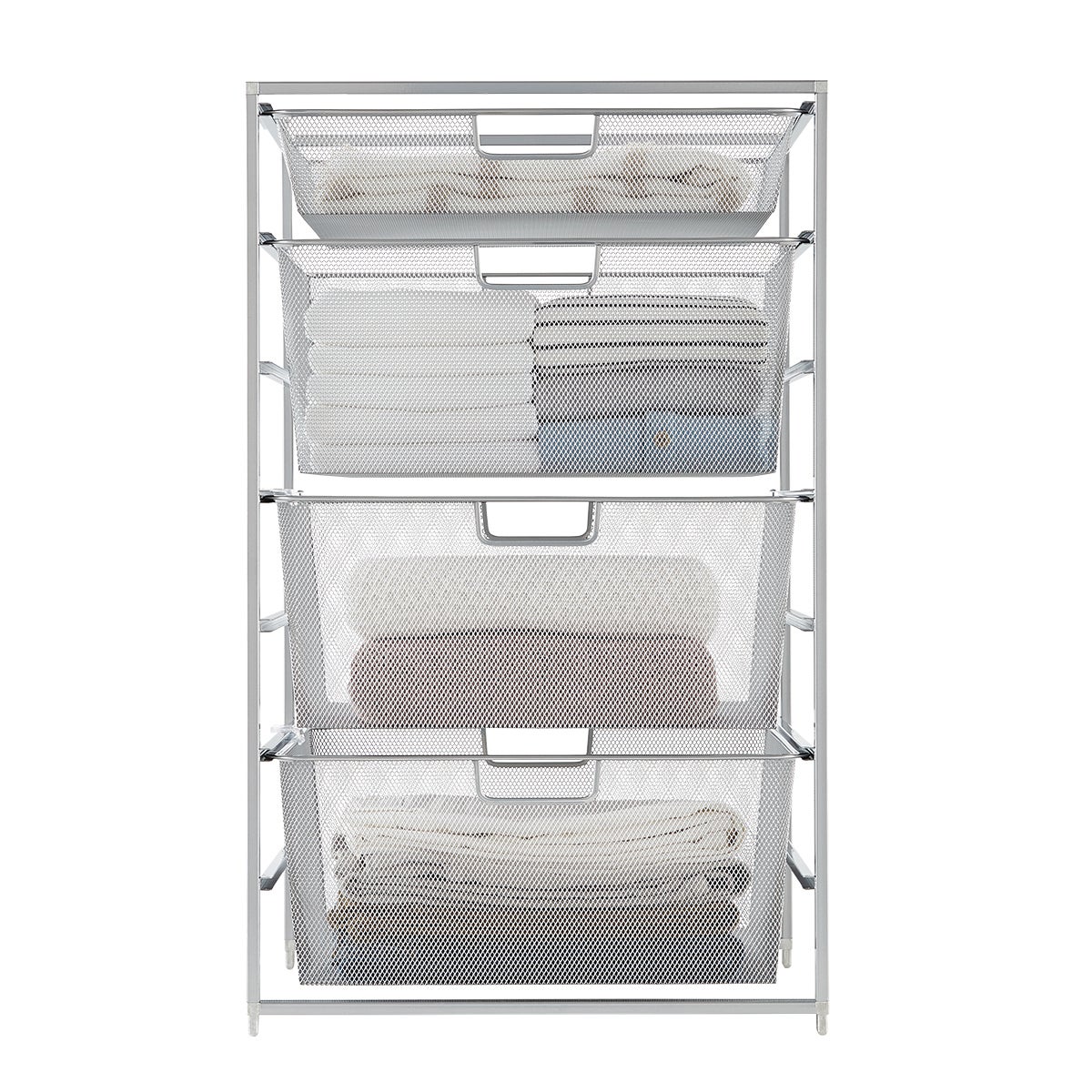 Elfa Platinum Mesh Closet Drawers Starter Kit