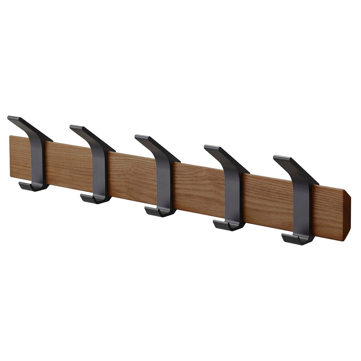 Yamazaki Wood Home Rin Wall-Mounted Coat Hanger Brown