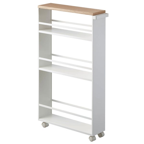 Yamazaki Slim Rolling Storage Cart Tower