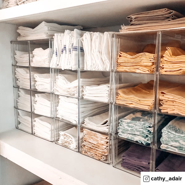 Premium Stackable Shirt & Sweater Bins The Container Store