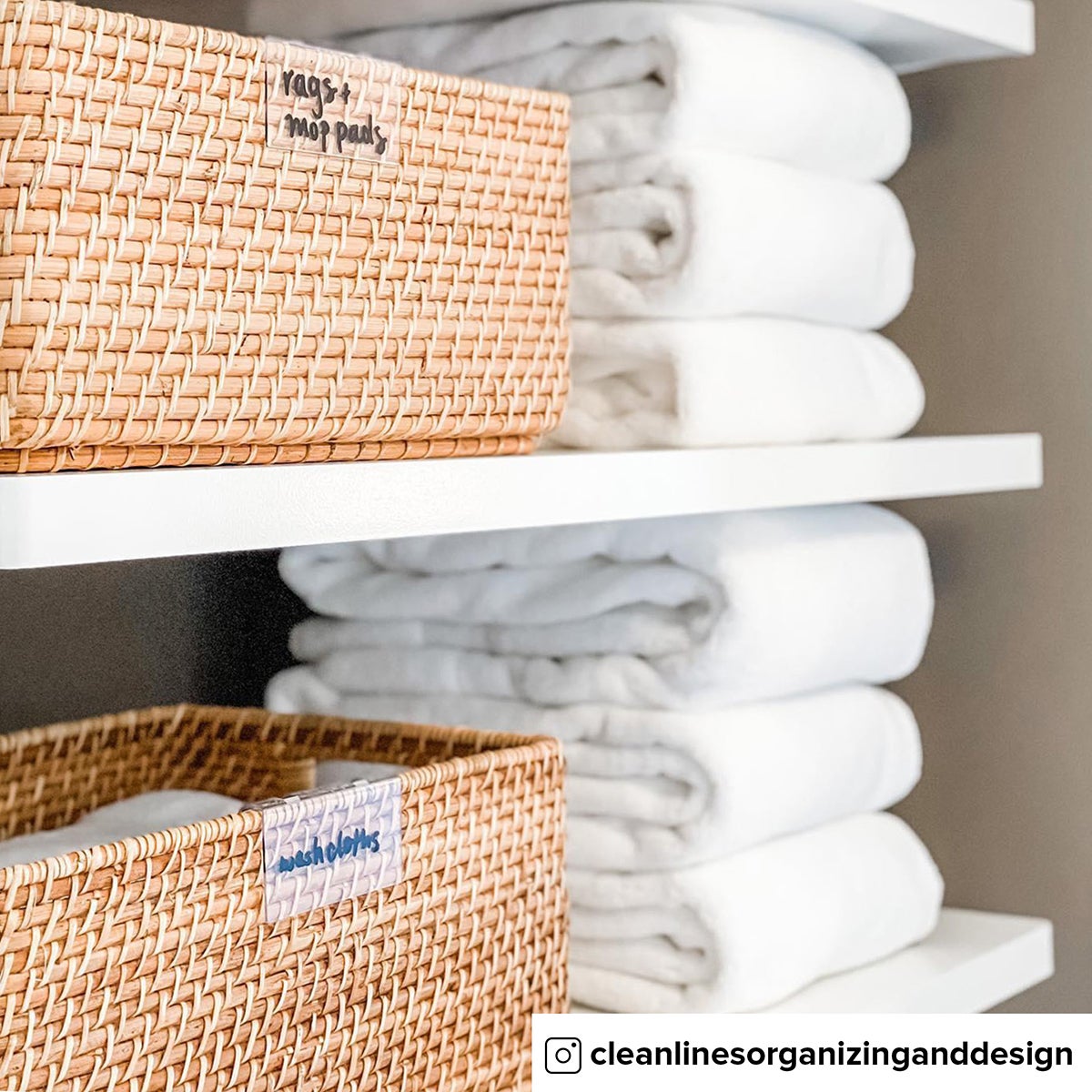 Marie Kondo Ori Rattan Honey Natural Curved Bins The Container Store