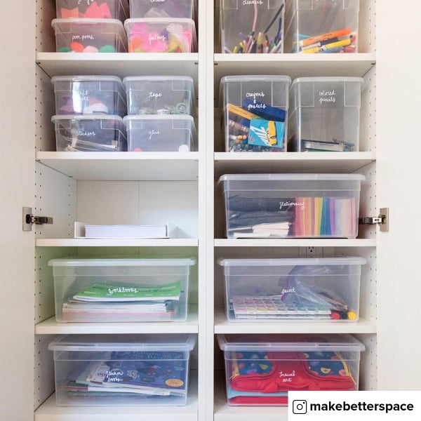 Room With Storage Boxes