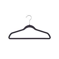 Petite Non-Slip  Velvet Suit Hangers Black Pkg/10
