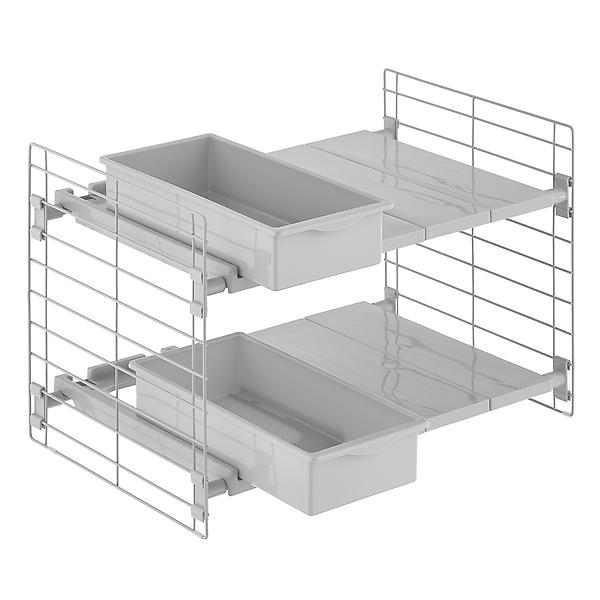 Container Store - Expandable Undersink Organizer White