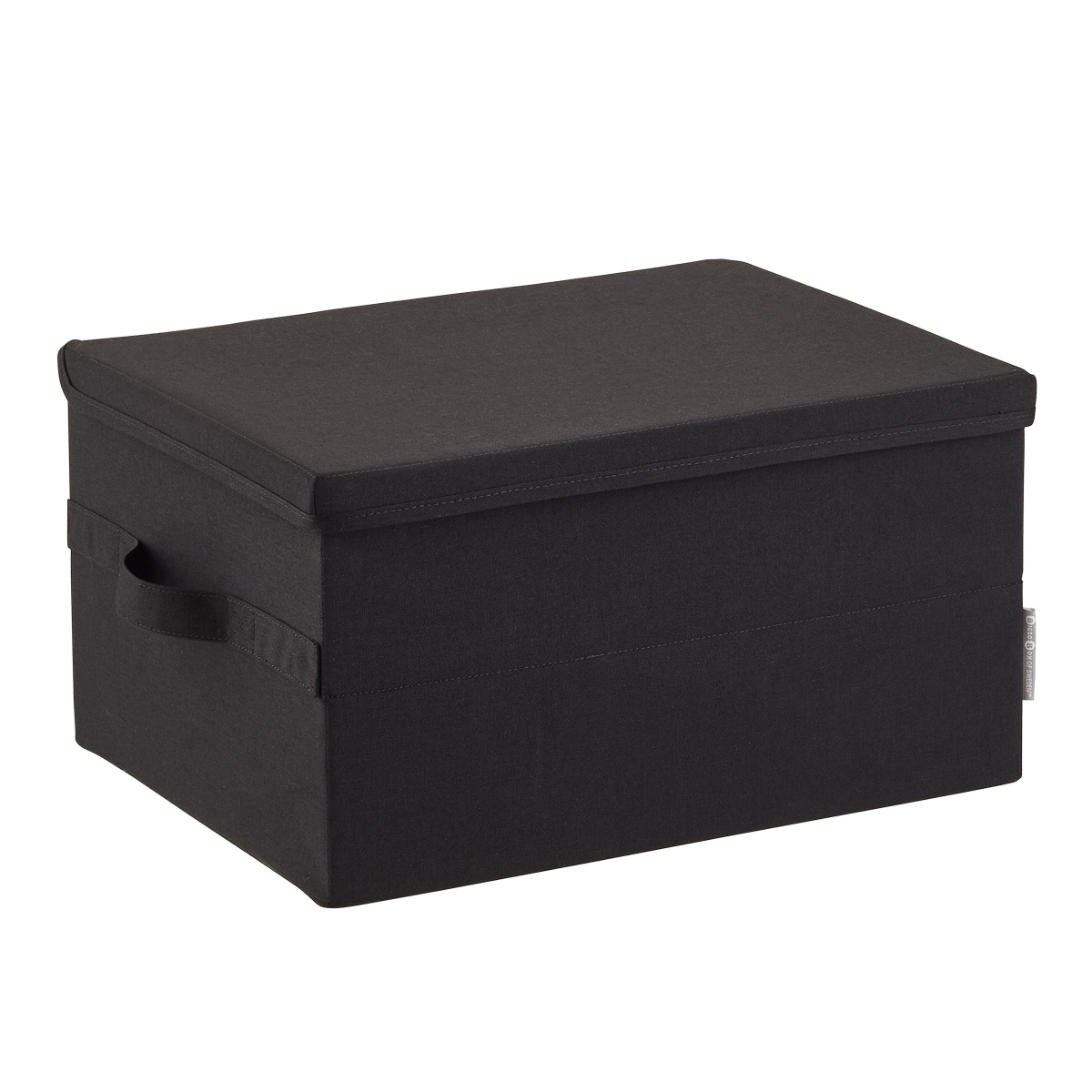 Black Large Storage Bin with Handles