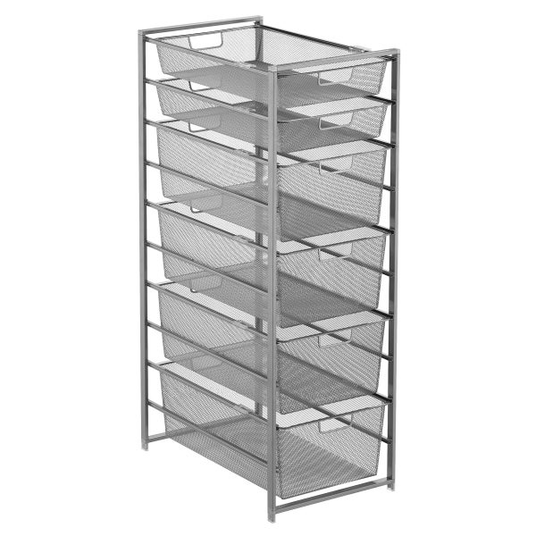 Elfa Narrow Drawer Solution White, 14 x 21 x 29 H | The Container Store