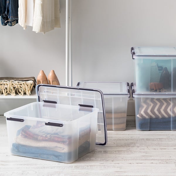 Clear Closet Storage Bin, Sold by at Home