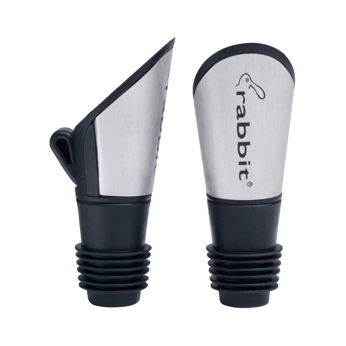 Rabbit Stainless Steel Wine Pourer & Stopper Set of 2 The Container Store