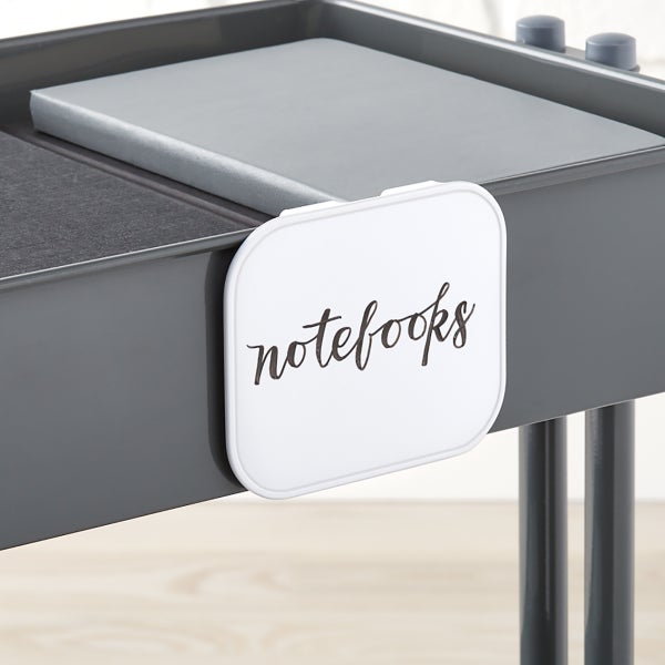 3-Tier Cart Tray Tag with Labels