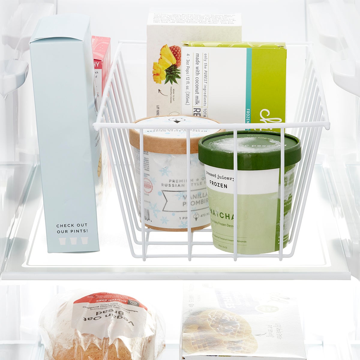 Design Ideas Freezer Storage Baskets The Container Store