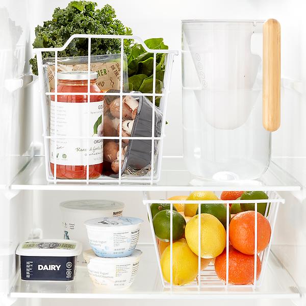 BINO, Plastic Storage Bins, Shallow Medium, THE HANDLER COLLECTION, Multipurpose, Kitchen Pantry &Freezer Organizers, Clear Containers for  Organizing Home