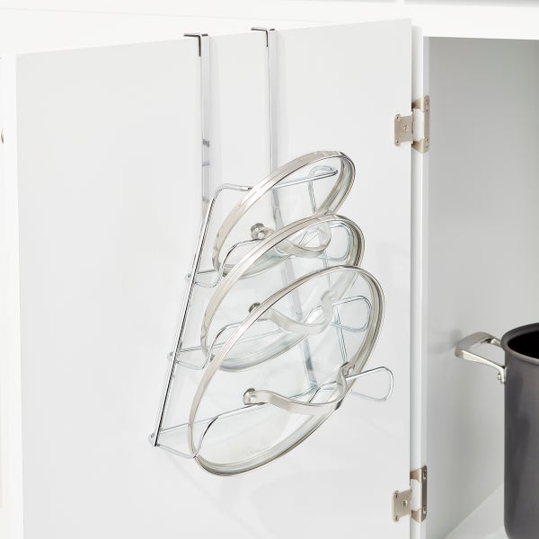 Chrome Over the Cabinet Lid Holder