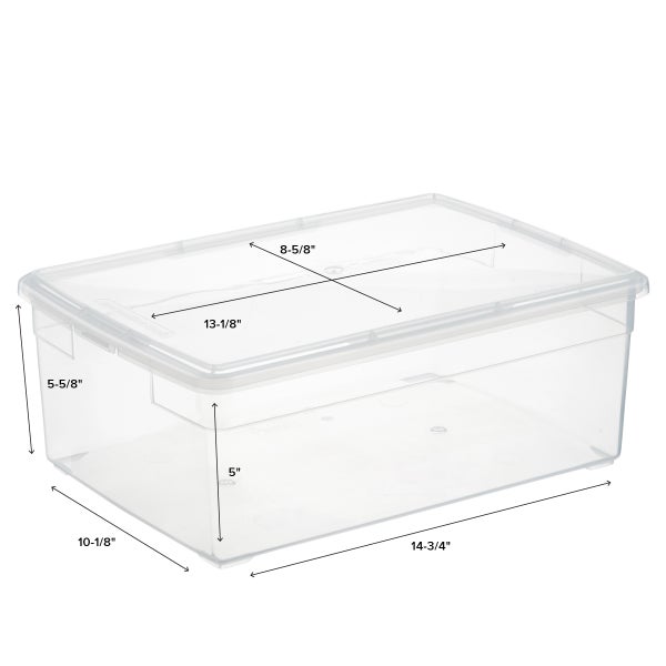 Individual Clear Plastic Storage Box 5 5/8 x 4 1/4 Inches | Esslinger