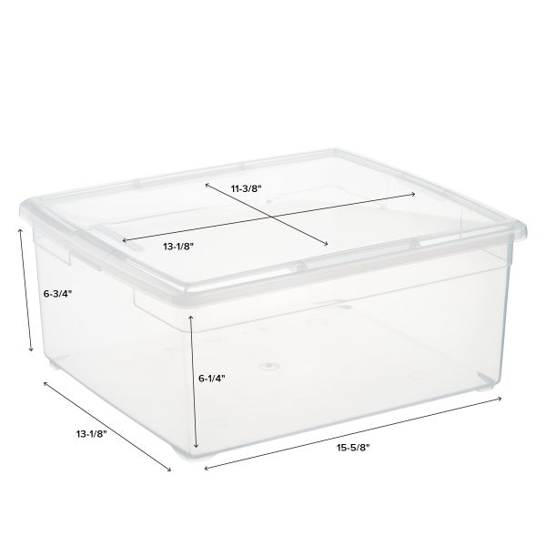 Our Clear Storage Boxes