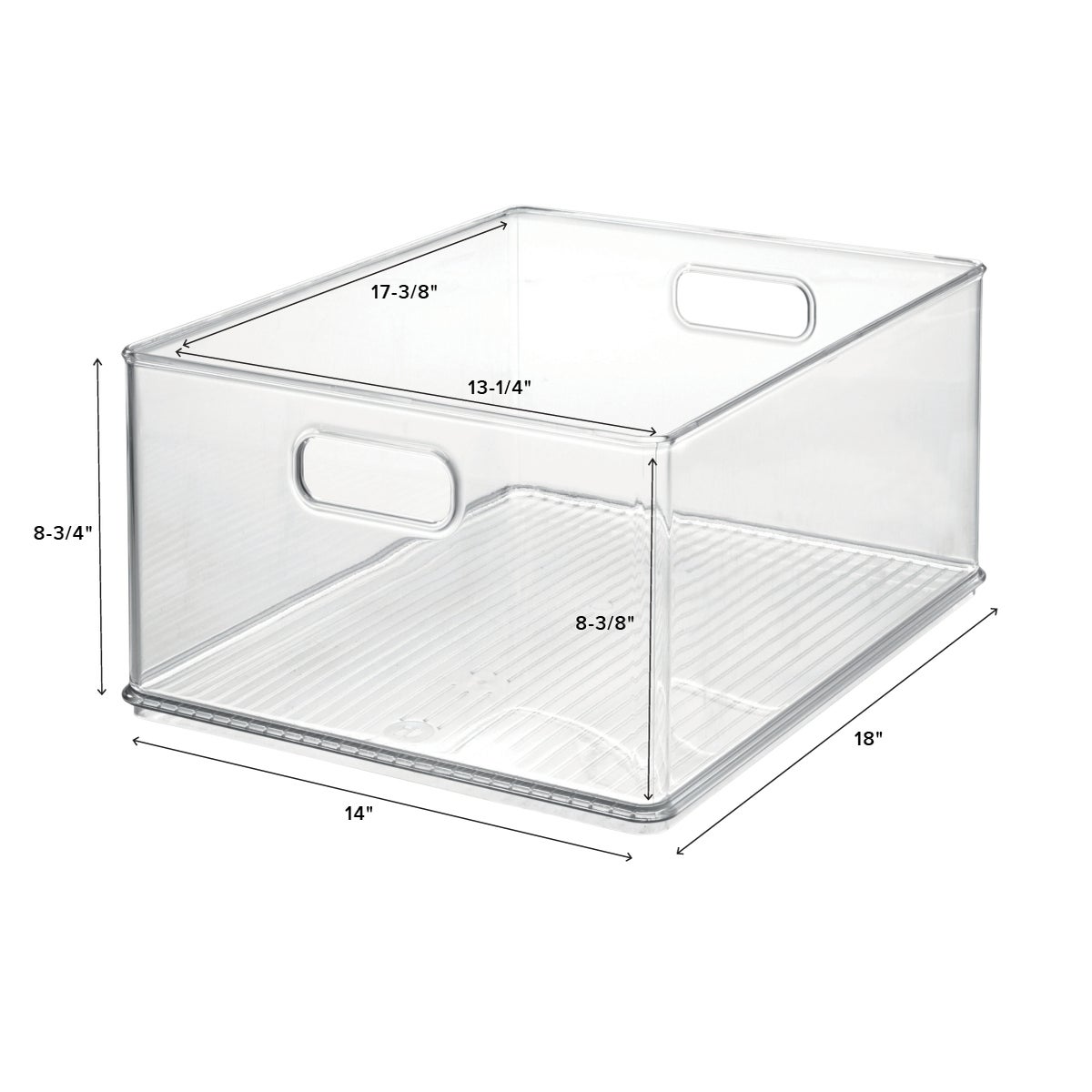 clear stackable closet bins