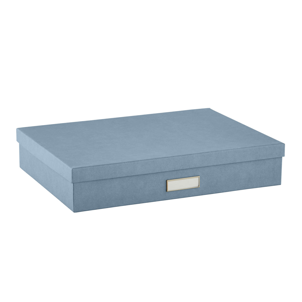 etc juguetes Bigso Box of Sweden Juego de 2 cajas redondas con tapa – Cajas organizadoras para ropa – Cajas de almacenaje decorativas de tablero de fibras y papel con aspecto de lino – azul