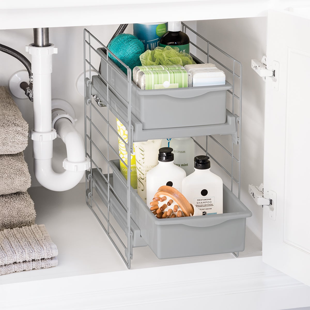 Sliding 2-Drawer Organizer
